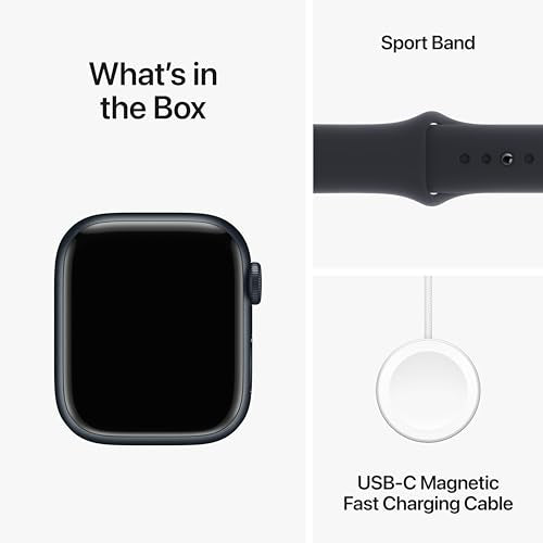 Apple Watch Series 9 [GPS + Cellular 45mm] Smartwatch with Graphite Stainless steel Case with Graphite Milanese Loop One Size. Fitness Tracker, Blood Oxygen & ECG Apps, Water Resistant