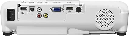 Epson EB-W06 3LCD, HD ready, 3700 Lumens, 320 Inch Display, Built-in Speaker, WXGA Projector - White