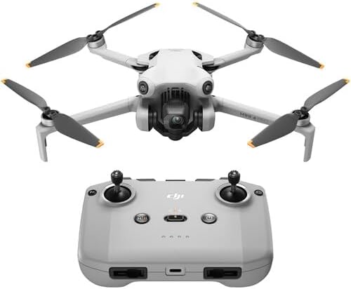 DJI Mini 4 Pro (RC-N2) Lightweight Foldable Drone with 4K/60fps Video, 48MP Photos, 34min Flight Time