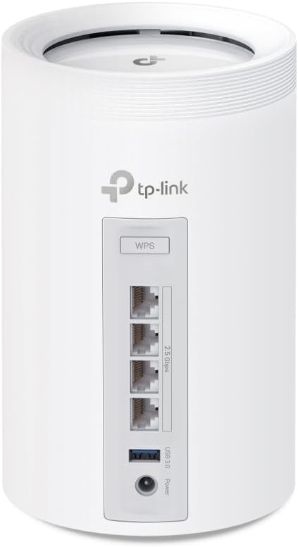 TP-Link Deco BE65 BE9300 Tri-Band Whole Home Mesh WiFi 7 System, Speeds up to 9214 Mbps, AI-Driven, Connect Over 200 Devices, Ideal for Gaming&4K, Easy Setup, Mesh System 2.5G Connectivity, Pack of 3