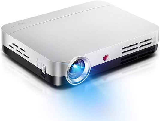 GaoF Video Projector Built-in WiFi Bluetooth 4.0 10000 SHdmi and Keystone Correction Function Compatible with Smartphone, Tablet, Laptop Wireless Connection