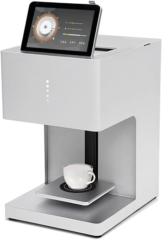 Food Grade Coffee Latte Machine, DIY 3D Art Printer Digital Inkjet Wifi Photo Printing Touch Screen Display, Suitable for Dessert/Milk Tea/Coffee/Cake Shop [Energy Class A]