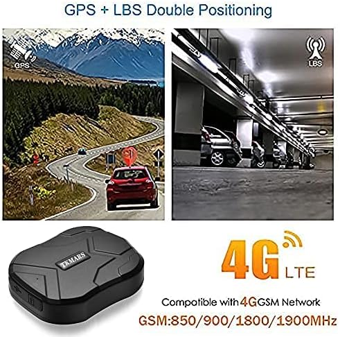 GPS Tracker 4G Real-time GPS Tracker Car Strong Magnetic Anti-theft Waterproof Tracking Device for Car Long Standby Global Coverage GPS Locator For Vehicle Car Boat Truck No need Subscription TK905