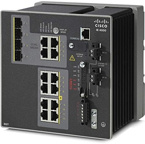 IE 4000 8 x RJ45 10/100/1000 4 x 1G COMBO LAN BASE