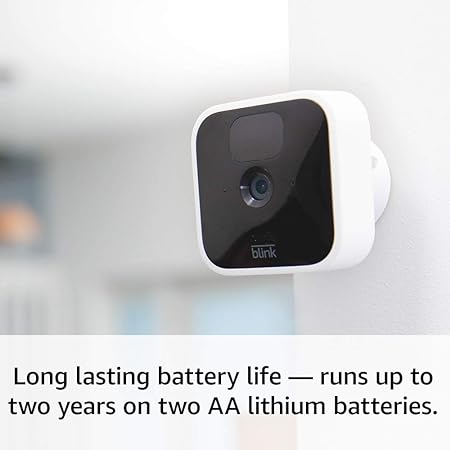 Blink Indoor | Wireless, HD security camera with two-year battery life, motion detection, two-way audio, Alexa enabled, Blink Subscription Plan Free Trial | 2-Camera System