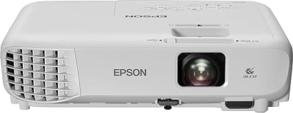 Epson EB-W06 3LCD, HD ready, 3700 Lumens, 320 Inch Display, Built-in Speaker, WXGA Projector - White