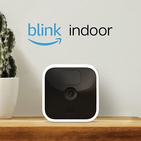 Blink Indoor | Wireless, HD security camera with two-year battery life, motion detection, two-way audio, Alexa enabled, Blink Subscription Plan Free Trial | 2-Camera System