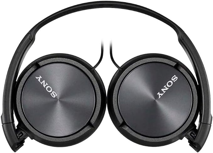 Sony ZX310AP On-Ear Headphones Compatible with Smartphones, Tablets and MP3 Devices - Metallic Black