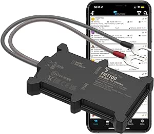 TruTrak FMT100+ GPS Tracker Vehicle Tracking Device -36 Month Bundle, Van, Motorbike, Caravan, Motorhome, Coach & Car Tracker - Pay as You Go, 12-24 Volt, Self Install Device Including SIM & Data