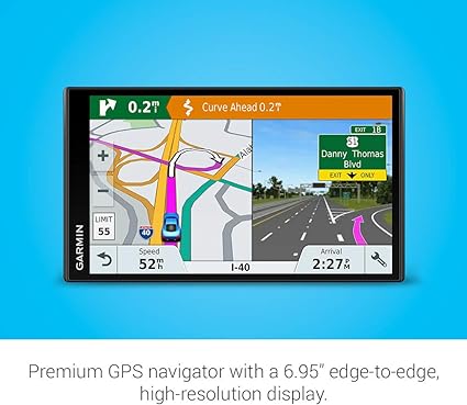 Garmin DriveSmart 65 MT-S with Amazon Alexa, 6.95 Inch Sat Nav with Alexa Built-In, Edge-to-Edge Display, Full Europe Map Updates, Live Traffic, Hands Free Calling, Voice Commands and Smart Features