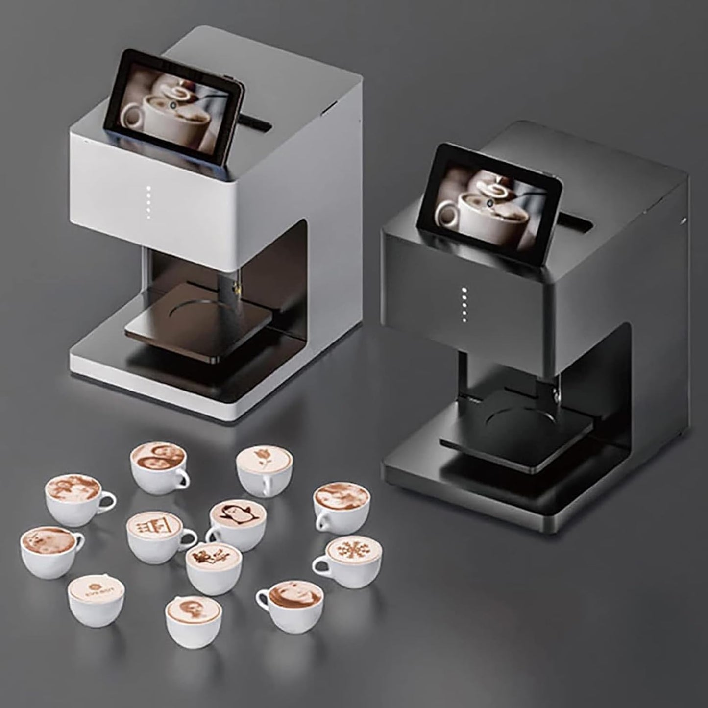 Food Grade Coffee Latte Machine, DIY 3D Art Printer Digital Inkjet Wifi Photo Printing Touch Screen Display, Suitable for Dessert/Milk Tea/Coffee/Cake Shop [Energy Class A]