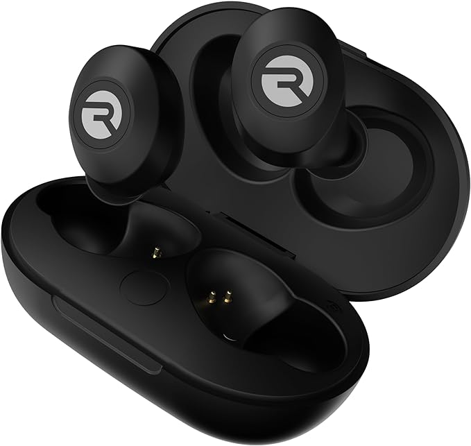 Raycon The Everyday Bluetooth Wireless Earbuds with Microphone- Stereo Sound in-Ear Bluetooth Headset True Wireless Earbuds 32 Hours Playtime (Matte Black)