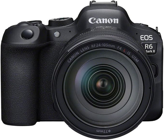 Canon EOS R6 Mark II Full Frame Mirrorless Camera & RF 24-105mm F4L IS USM | 24.2-megapixels, up to 40fps continuous shooting, 4K 60p, up to 8-stops IS and Dual Pixel CMOS Auto Focus II