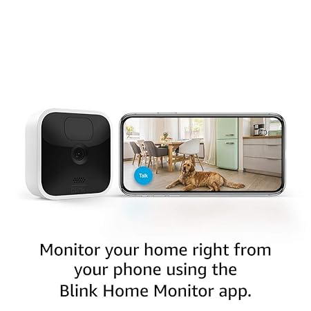 Blink Indoor | Wireless, HD security camera with two-year battery life, motion detection, two-way audio, Alexa enabled, Blink Subscription Plan Free Trial | 2-Camera System