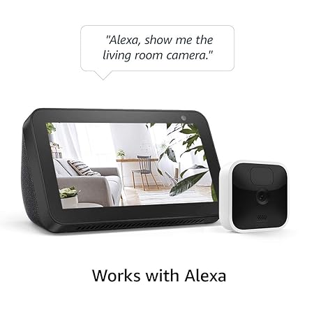 Blink Indoor | Wireless, HD security camera with two-year battery life, motion detection, two-way audio, Alexa enabled, Blink Subscription Plan Free Trial | 2-Camera System