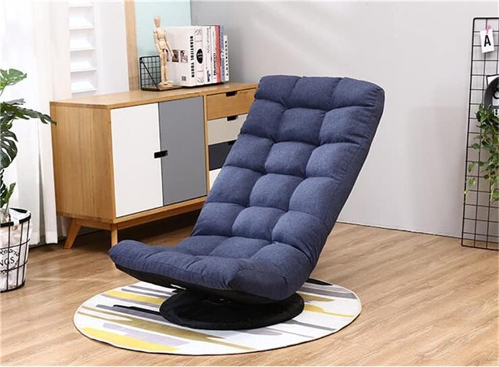 Home Office Chair 360 Degree Rotating Folding Video Game Chair Floor Lazy Man Sofa Chair for Living Room Bedroom Furniture Chair