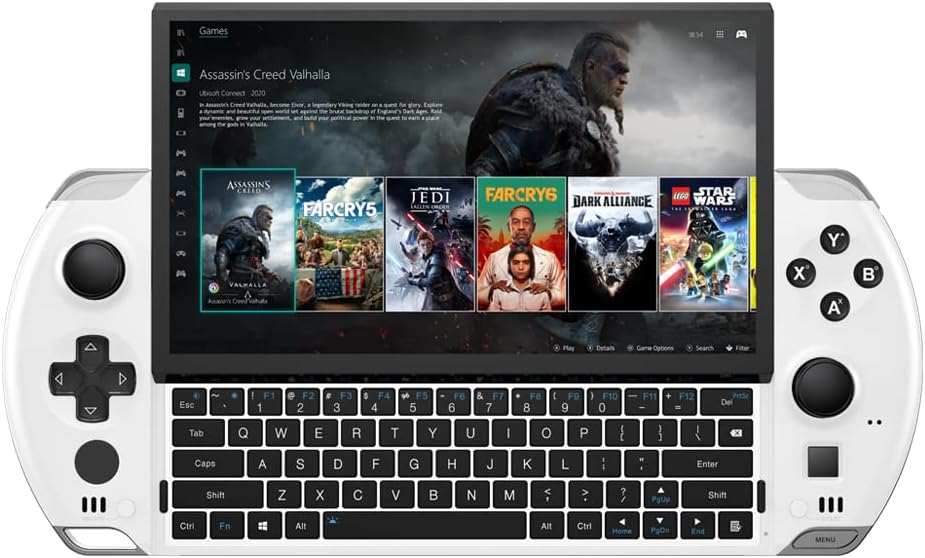 6 Goodlife623 GPD Win 4, Portable Handheld Game Console 6" Touchscreen 1920X1080 Mini Laptop UMPC Win 11 CPU AMD Ryzen 7 6800U 16GB LPDDR5 RAM/1TB M.2 NVMe 2280 SSD White