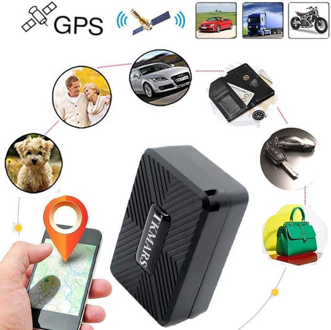 Mini GPS Tracker Real-time Tracking Strong Magnetic Portable Tracker Device with Vibration Alarm History Route Playback Long Standby Wide Applicable Range Car Children Adult Valuables TK913