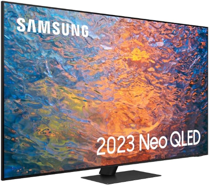 Samsung 85 Inch QN95C 4K Neo QLED HDR Smart TV (2023) - Flagship Neo QLED 4K Smart TV With 144Hz Gaming TV Refresh, Infinity One Design, Slim Fit Webcam, 100% Colour Volume & Anti Reflection [Energy Class F]