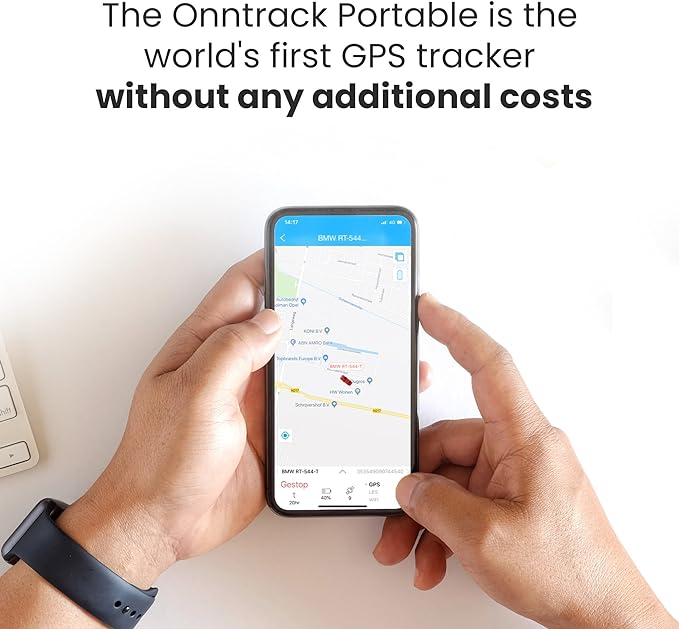 Onntrack Pro+ Portable GPS Tracker - Lifetime Free Tracking for Car, Truck, RV, Trailer | Real-Time Live Location | Waterproof | Magnetic Mount | Easy Installation | App & Web Access