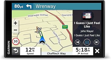 Garmin DriveSmart 65 MT-S with Amazon Alexa, 6.95 Inch Sat Nav with Alexa Built-In, Edge-to-Edge Display, Full Europe Map Updates, Live Traffic, Hands Free Calling, Voice Commands and Smart Features