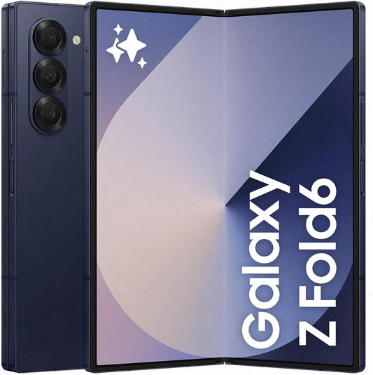 Samsung Galaxy Z Fold6 AI Smartphone, Unlocked Android Smartphone, 512GB Storage, 50 MP Camera, Big Screen, Long Battery Life, Navy, 3 Year Manufacturer Extended Warranty (UK Version)