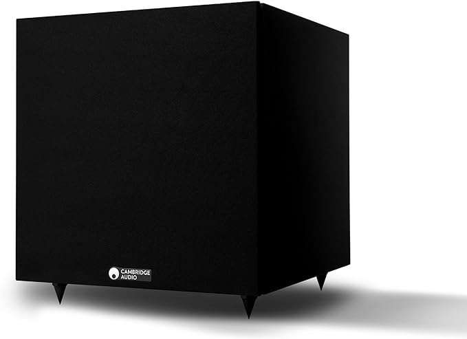 Cambridge Audio SX120-70 Watt Active Subwoofer for HiFi or Home Cinema System - Custom Designed 8" Driver and Fully Adjustable Sound - Matte Black