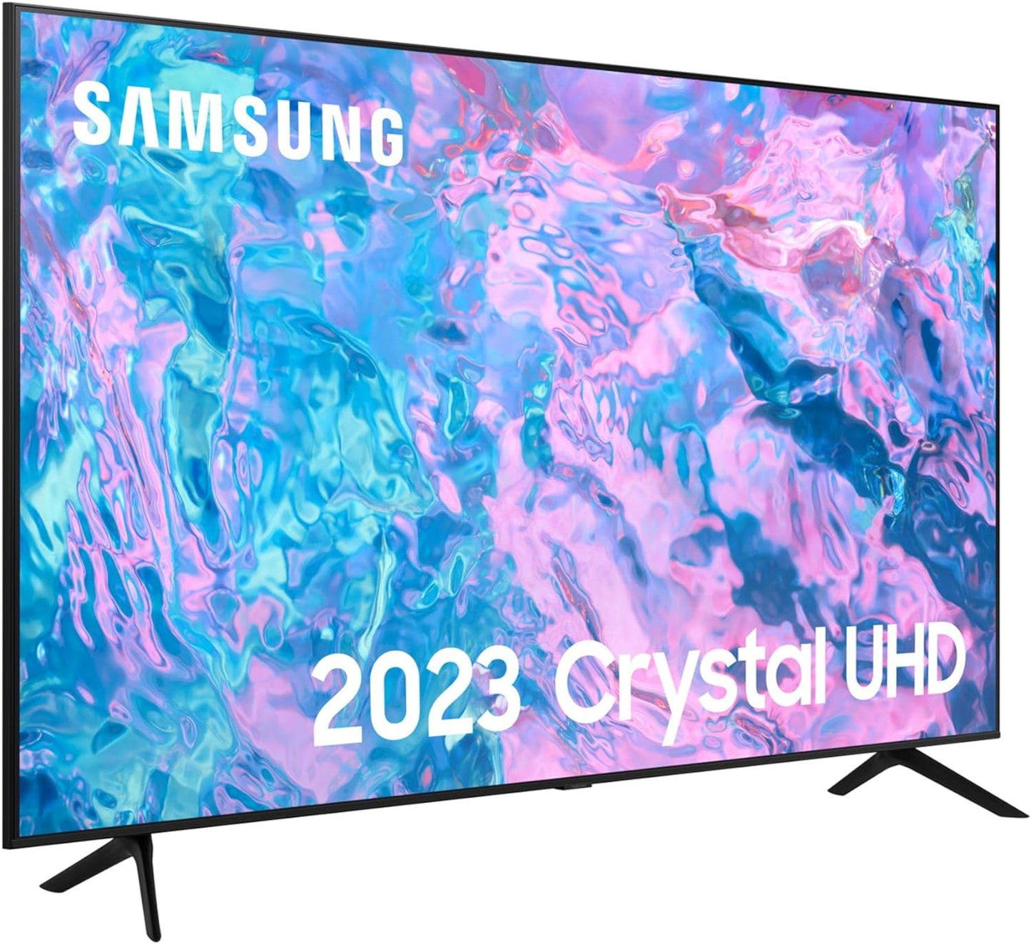 Samsung 55 Inch CU7100 UHD HDR Smart TV (2023) - 4K Crystal Processor, Adaptive Sound Audio, PurColour, Built In Gaming Hub, Streaming & Video Call Apps And Image Contrast Enhancer