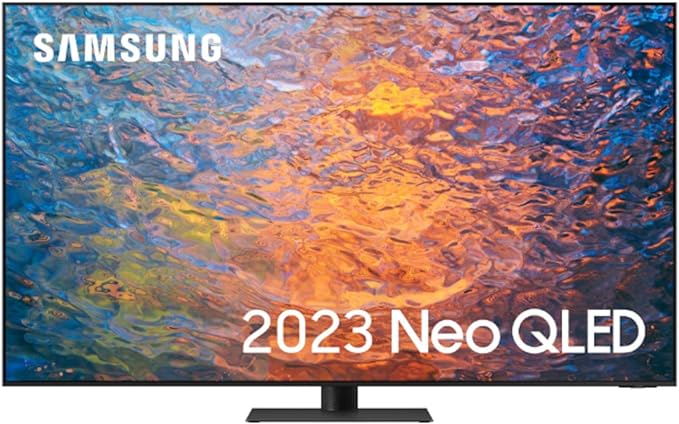 Samsung 85 Inch QN95C 4K Neo QLED HDR Smart TV (2023) - Flagship Neo QLED 4K Smart TV With 144Hz Gaming TV Refresh, Infinity One Design, Slim Fit Webcam, 100% Colour Volume & Anti Reflection [Energy Class F]