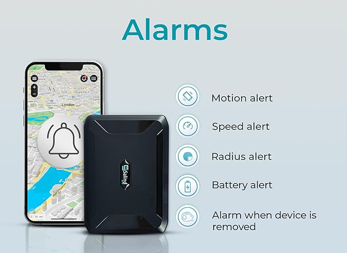 Salind 11 GPS Tracker with Magnet- suitable for Cars, Machinery, Boats and more- up to 90 Days’ Battery Life (Standby Mode)- Real-time Tracking- Car Tracker Device- Antitheft Protection