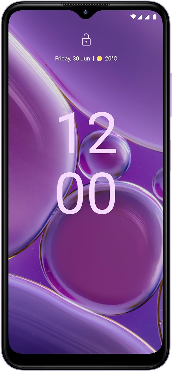 Nokia G42 5G 6.56” HD+ Smartphone Featuring Triple rear 50MP AI camera, 6GB/128GB Storage, 3-day battery life, Android 13, OZO 3D audio capture, QuickFix repairability and Dual SIM - Purple