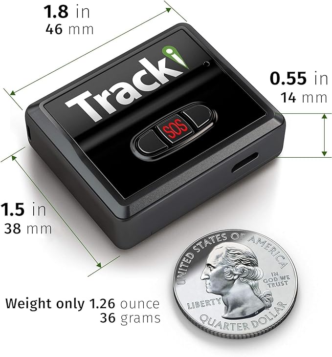 Tracki 4G GPS Tracker - Subscription required - Real time Tracking Devices for Luggage, Trucks, Vehicles, Car, Kids, Dog Collar, Pets, Key, Bike. LTE with SIM card Unlimited Distance UK EU Worldwide