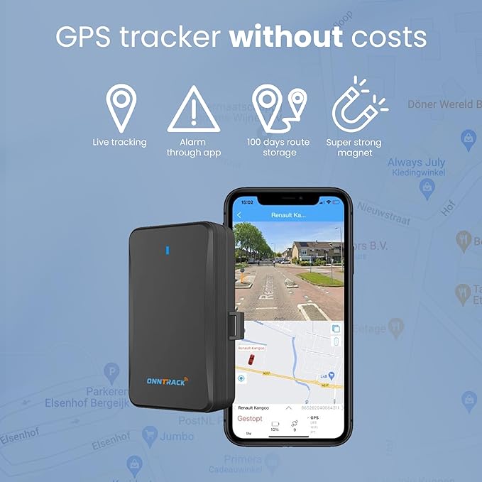 Onntrack Pro+ Portable GPS Tracker - Lifetime Free Tracking for Car, Truck, RV, Trailer | Real-Time Live Location | Waterproof | Magnetic Mount | Easy Installation | App & Web Access