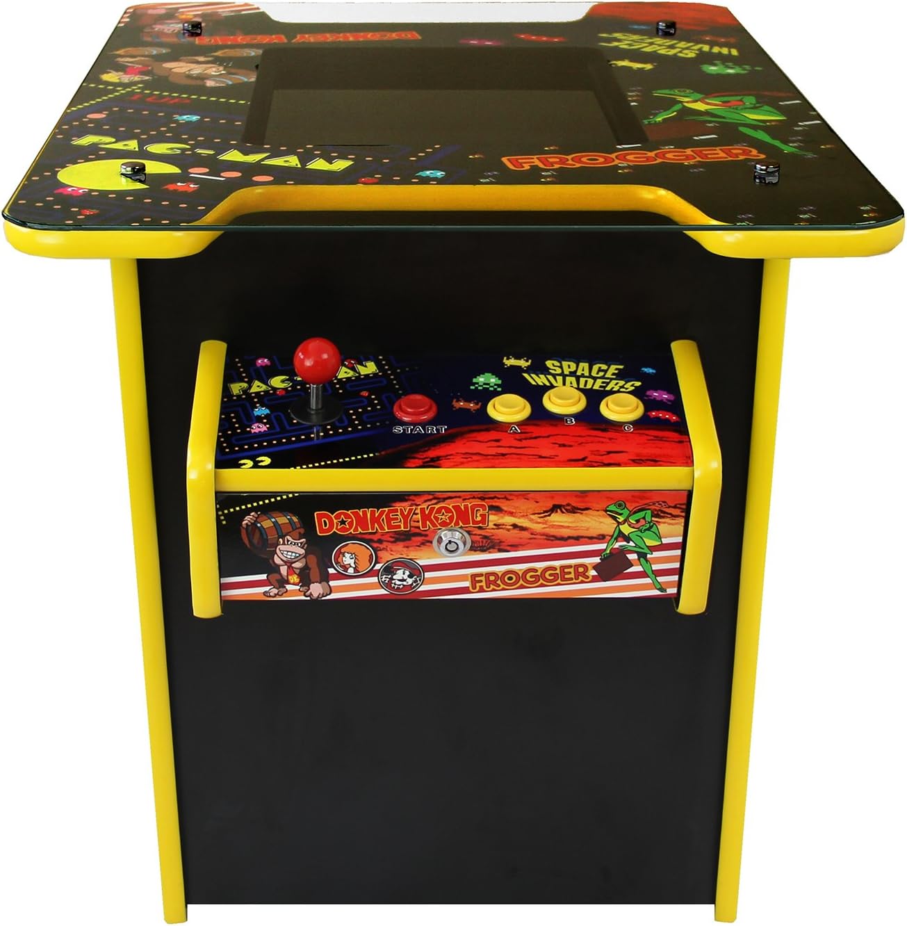 Monster Shop Multi-game Arcade Table Machine Cocktail Retro Classic Video-game Cabinet 60 Games 2 Player 19" LCD Display Screen