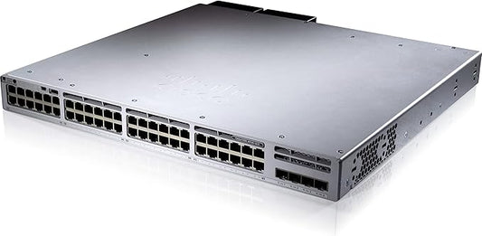 Cisco Catalyst 9300L - Network Advantage - Switch - C3 - Managed - 48 x 10/1000 (PoE+) + 4 x SFP+ 10 GB (Up-Link) - Rack-Mounted - PoE+ (505 W)