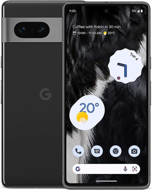 Google Pixel 7 – Unlocked Android 5G Smartphone with wide-angle lens and 24-hour battery – 128GB – Obsidian