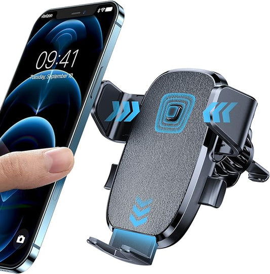 LISEN Car Phone Holder Mount [2023 Upgrade Auto Locking] Phone Holder for Car with Hook Clip Air Vent Car Mount Universal Mobile Phone Mount Car Accessories for iPhone 15 13 14 Pro Max Plus