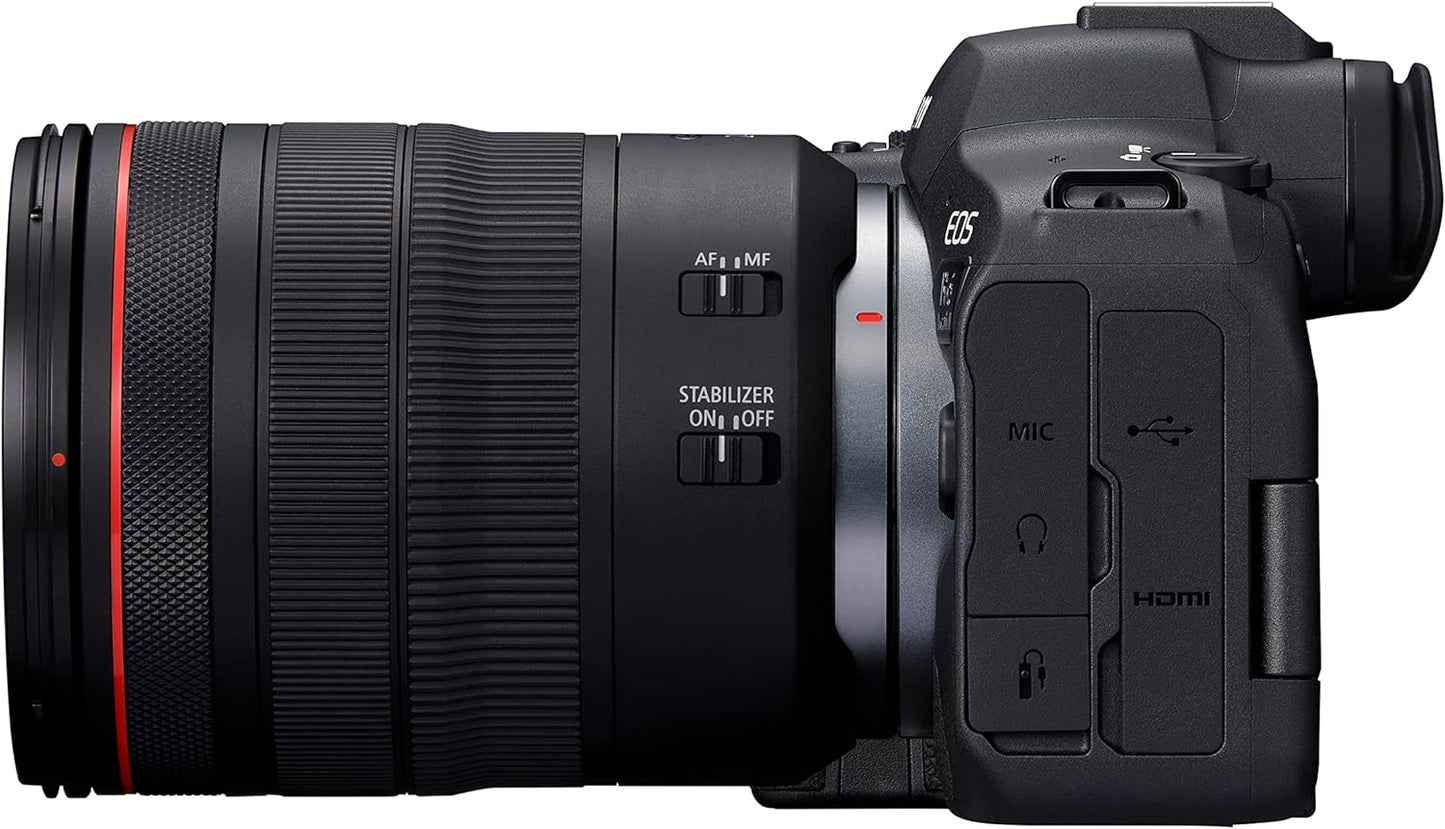 Canon EOS R6 Mark II Full Frame Mirrorless Camera & RF 24-105mm F4L IS USM | 24.2-megapixels, up to 40fps continuous shooting, 4K 60p, up to 8-stops IS and Dual Pixel CMOS Auto Focus II