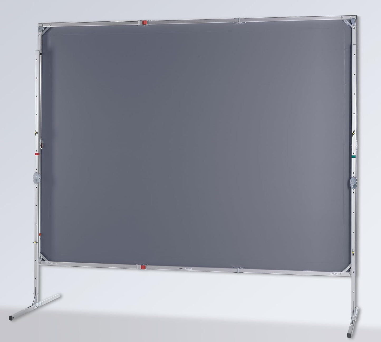 Medium Mobile "Fold Exclusiv" Professional Folding Screen 264 x 203 cm with Single Piece Folding Frame and Black Border 4:3 Format including Carry Case