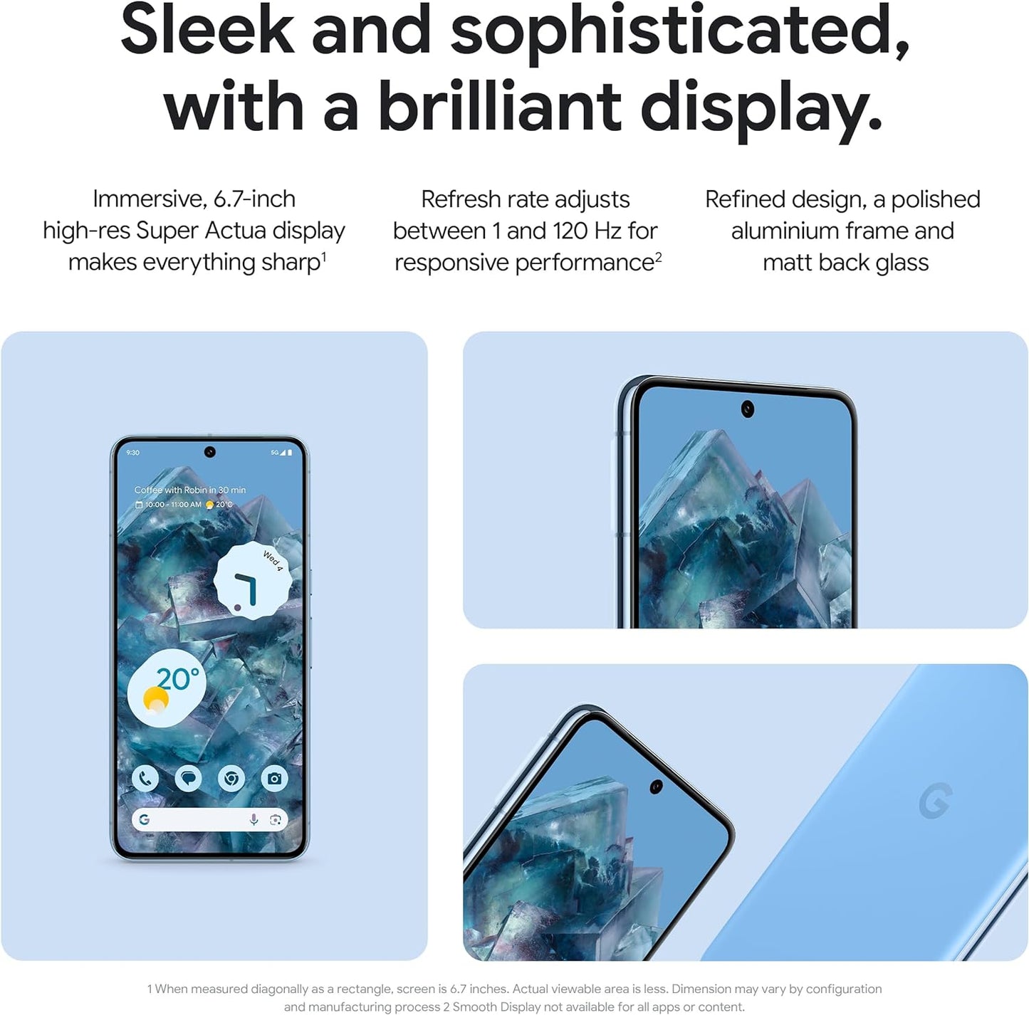 Google Pixel 8 Pro – Unlocked Android Smartphone with telephoto lens, 24-hour battery and Super Actua display – Obsidian, 256GB