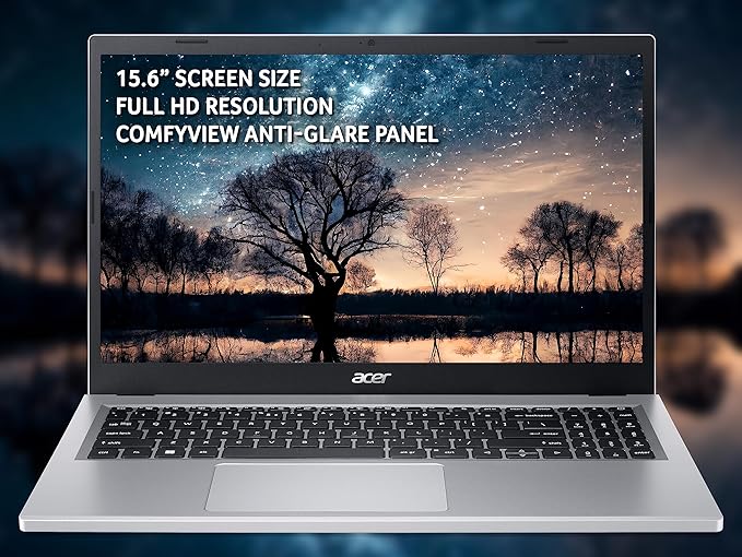 Acer Aspire 3 A315-24P 15.6 Inch Laptop - (AMD Ryzen 3 7320U, 8GB, 256GB SSD, Full HD Display, Windows 11, Silver)