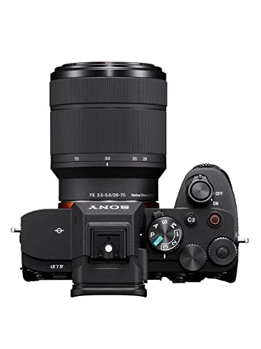 Sony Alpha 7 IV | Full-Frame Mirrorless Camera with Sony 28-70 mm F3.5-5.6 Kit Lens ( 33MP, Real-time autofocus, 10 fps, 4K60p, Vari-angle touch screen, Large capacity Z battery ), Black