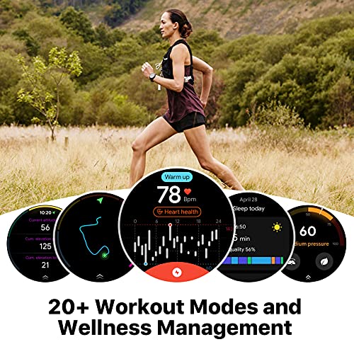 Ticwatch Pro 3 Ultra GPS Smartwatch Qualcomm SDW4100 and Mobvoi Dual Processor System Wear OS Smart Watch for Men Blood Oxygen Detection Fatigue Assessment 3-45 Days Battery NFC Mic Speaker