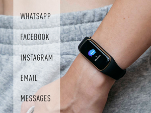 List of ways you can contact friends including Whatsapp, Facebook, Instagram, Email and messages